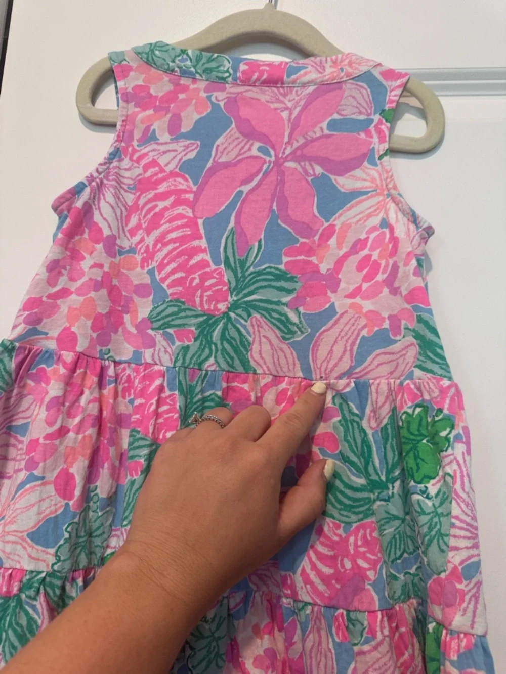 Girls Lilly Pulitzer Lorina Swing Dress Size Small (4)